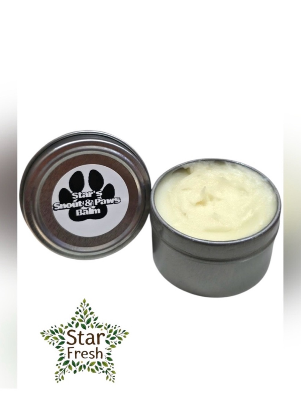Hand Crafted Paw & Snout Salve - White Balm in Silver Tin 2oz - Picture 4 of 4